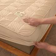 全棉加厚床笠单件，夹棉防滑固定床罩纯棉，席梦思床垫保护套薄棕垫罩