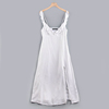 z4夏季白色荷叶边吊带，a字棉布，开叉女神设计感气质长款连衣裙