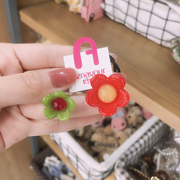 韩国GRAIN DE BEAUTE/AZNAVOUR可爱糖果色花朵发圈头绳儿童绕绕女