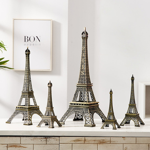 巴黎埃菲尔铁塔模型创意摆件酒柜装饰品家居客厅电视柜桌面小摆设