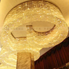 水晶吸顶灯具会所KTV宾馆长方形大型工程灯豪华酒店大厅大堂