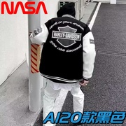 nasa联名美式秋冬季棒球服2023年加厚外套男女春秋款夹克