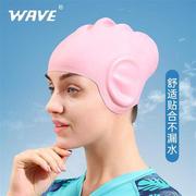 护耳防水硅胶泳帽，泳镜套装女士长发，不勒头时尚专业游泳帽男士