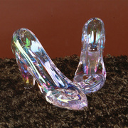 灰姑娘水晶玻璃鞋浪漫七夕送女友闺密生日家居饰品创意情人节礼物