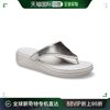 韩国直邮crocs运动拖鞋，crocsmontray金属，装饰坡跟凉鞋女