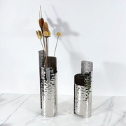 简约现代金属不规则花器摆件样板房软装家居饰品客厅创意抽象花瓶