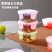 宝宝辅食盒冷冻保鲜储存婴儿专用食品级密封盒便携迷你水果分装盒