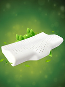 爱之舟泰国原料乳胶枕，成人护颈枕颈椎枕，橡胶单人枕头枕芯一对拍2