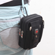 瑞士军运动手机包穿皮带工作包竖款手机腰包男休闲穿皮带零钱包
