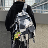 双肩包男大学生韩版潮流迷彩，时尚运动初高中书包，休闲旅行电脑背包