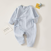 新生婴儿儿衣服秋冬装纯棉打底内衣和尚服0-3月6刚出生宝宝连体衣