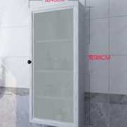 定制防水铝合金吊柜太空铝墙壁柜壁挂玻璃门展示柜挂墙浴室收纳柜