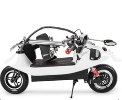 速发便携式两轮折叠电动车代步车迷你电动滑板车小型两轮车3C认证