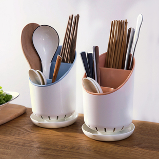 厨房筷子筒沥水餐具收纳盒勺子叉，置物架塑料筷子，篓创意筷托筷子笼