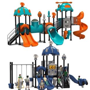 高档幼儿园大型滑滑梯秋千组合儿童小区户外游乐设备室外塑料玩具