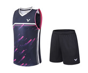 23victor羽毛球服威克多专业比赛运动服无袖速干透气球衣