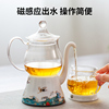 懒人自动泡茶器茶具套装高档家用功夫茶壶感应茶杯2024冲茶器