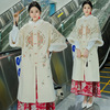 新中式女装复古名族风，加厚长款盘扣刺绣，古典长款大衣外套