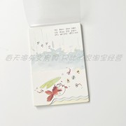 明信片古董韩国产超级可爱胖金鱼