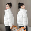 2023韩版时尚女装棉服外套，短款印花立领加厚保暖棉袄外套女潮
