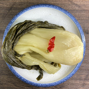 安徽芜湖腌大白菜自制坛子，泡菜高杆咸白菜外婆，菜开胃下饭菜