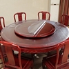 pvc圆形餐桌垫水晶板，圆桌布防水免洗饭店，台布塑胶2mm台面胶垫