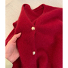 品牌折扣女装外贸原单高级感系过年红色圣诞，毛衣女(毛衣女)冬装