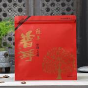 357g红色袋茶叶包装袋喜茶饼袋茶饼密封袋牛皮纸普洱茶防潮保存袋