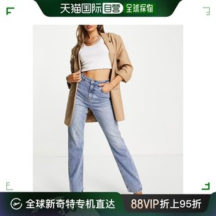 香港直邮潮奢 Vero Moda 维莎曼 女士Vero Moda 直筒牛仔裤(浅蓝)