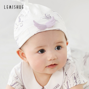 lemishue乐咪鼠新生儿胎帽初生，宝宝护卤门帽洋气，护头帽婴幼儿帽子