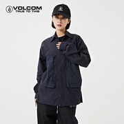 volcom钻石品牌户外防晒衣夏防紫外线，upf50+轻薄透气长袖防晒衬衫