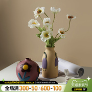 贝汉美北欧陶瓷花瓶摆件客厅插花创意花朵客厅卧室玄关家居装饰品