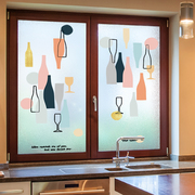 厨房遮阳膜窗户贴纸餐厅无胶静电玻璃贴膜客厅阳台门玻璃贴纸窗纸