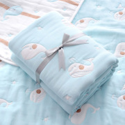 新生婴儿十层纱布被表纯棉，加厚儿童浴巾，毛巾被宝宝幼儿园春秋盖毯