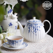 欧式下午茶具青花咖啡杯高档精致复古杯碟套装英式咖啡壶茶壶茶杯