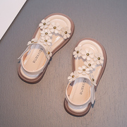 女童鞋儿童凉鞋2024年夏季小童公主宝宝，小女孩中大童软底鞋子