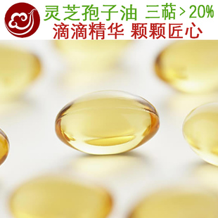 灵芝孢子油软胶囊 京诚灵芝孢子粉精华精油200粒 灵芝三萜＞20%