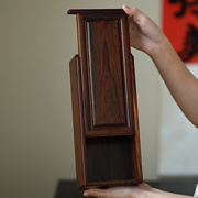 老挝大红酸枝首饰盒独板精致机关盒中式实木珠宝盒红木文玩收纳盒