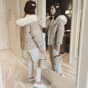 冬季棉衣女学生小短款韩版毛领棉袄2023加厚面包棉服外套冬装