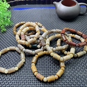 保真珊瑚玉菊花玉化14×10粒佛珠桶珠手串随机收藏品