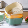 双层洗菜盆沥水篮多功能，厨房家用水果盘，客厅滤菜篓洗菜篮子