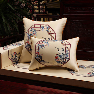 新古典中式红木家具坐垫沙发坐垫套罗汉床垫子实木沙发垫罩套加厚