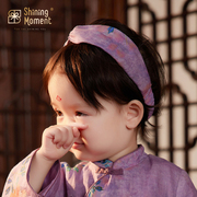shiningmoment0-3岁婴儿发带，女宝宝护囟门，头花发饰幼童发箍头饰