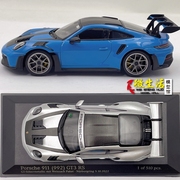 迷你切 1 43 保时捷911 992 GT3 RS 2022合金汽车模型MINICHAMPS