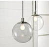 现代简约透明玻璃圆球形吊灯餐厅酒吧台奶茶服装店办公室过道吊灯