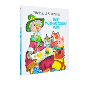 英文原版 Richard Scarry's Best Mother Goose Ever 斯凯瑞 我喜欢的鹅妈妈童谣 理查德斯凯瑞金色童书 精装  启蒙图画故事