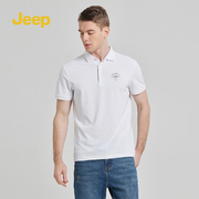 jeep吉普polo衫短袖，t恤男2024夏季男士，翻领商务休闲上衣男装