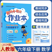 人教版2024春黄冈小状元作业本六年级下数学RJ 课时同步基础训练拓展提升学业质量测评卷黄岗小状元6年级数学作业本试题库试卷