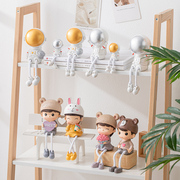 创意吊脚娃娃摆件可爱桌面电视柜，卧室装饰摆设北欧幼儿园儿童礼物