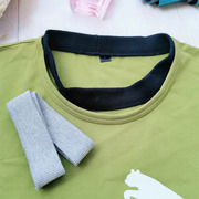 T恤夹克领口螺纹针织弹性更换男女通用成人运动休闲衫棉收口辅料
